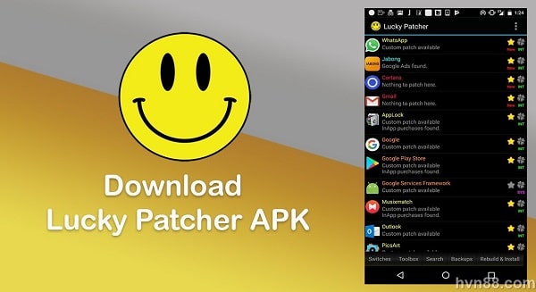 phần mềm hack game Android lucky patcher apk
