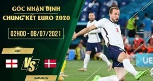 Soi kèo Anh vs Đan Mạch – Euro 2020: Mãnh hổ xứ Sương mù 1