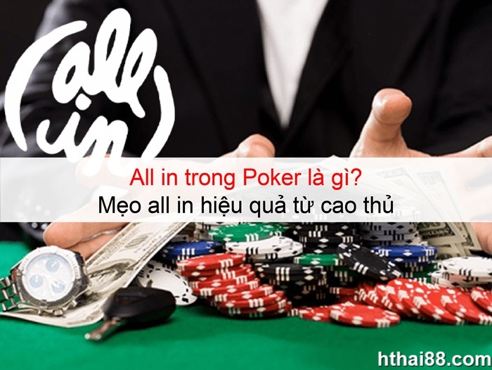 All in trong Poker là gì