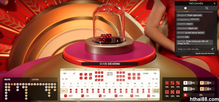 Tài xỉu (Sicbo) là một trò chơi cá cược sử dụng 03 viên xí ngầu gồm 6 mặt được đánh số từ 1 đến 6