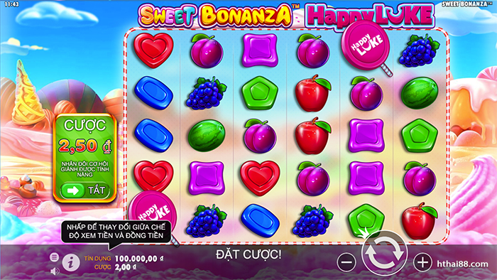 Giới thiệu game quay hũ Sweet Bonanza Happyluke